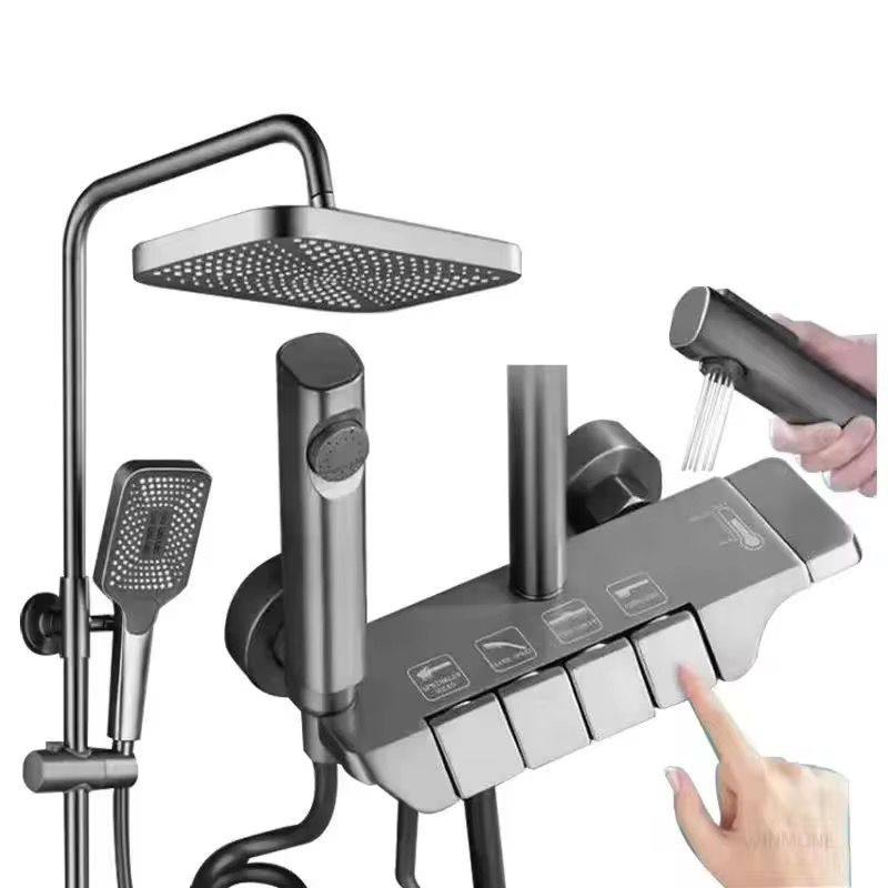 Buy 4-in-1 Shower Set – Modern Aluminum Shower System